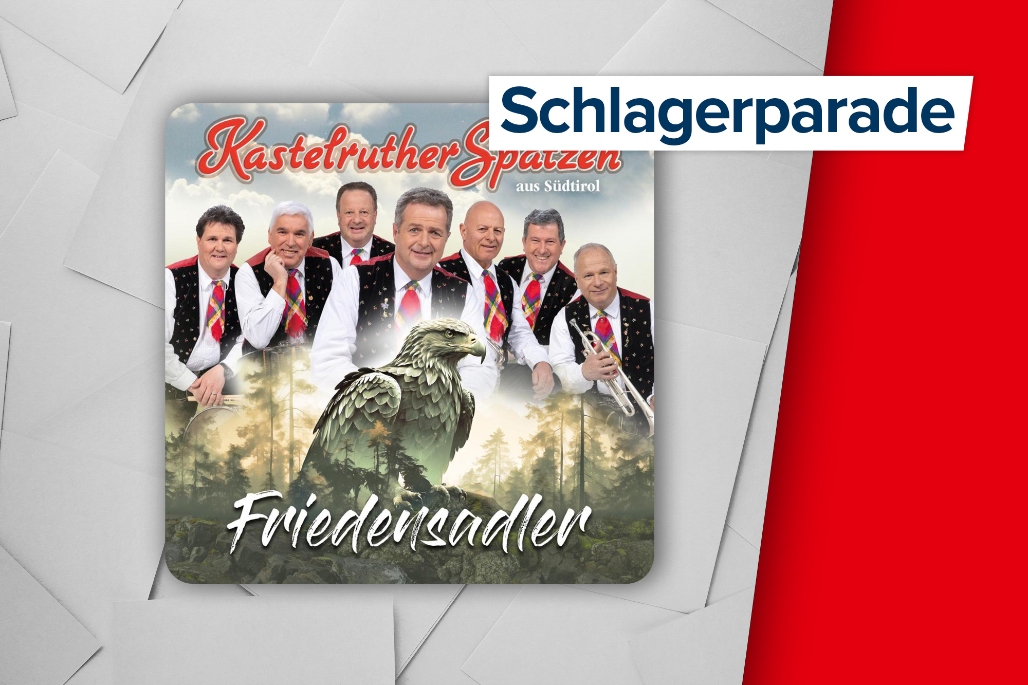 CD-Cover von "Friedensadler" von den Kastelruther Spatzen