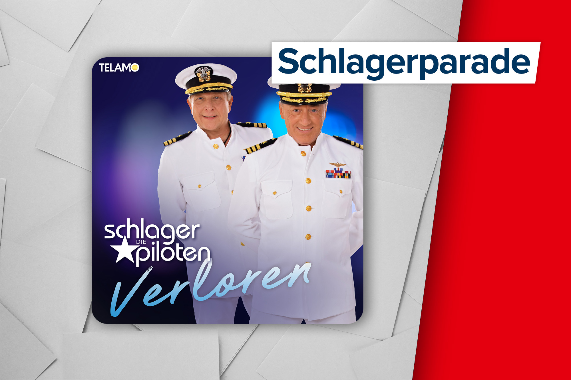 CD-Cover zu "Verloren" von den Schlagerpiloten