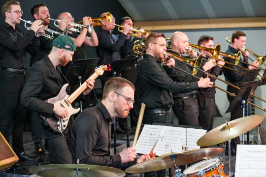 Uncle Mike's Big Band beim Einstufungswettbewerb am 29. März 2025 in Oudler (Bild: Födekam)