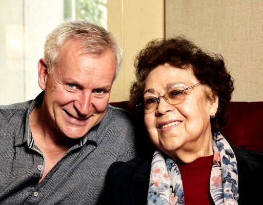 Dirk Michaelis mit Gisela Steineckert