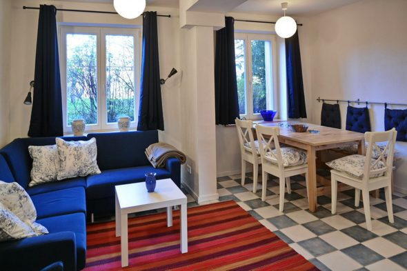 Seehaus Wohnung blau
