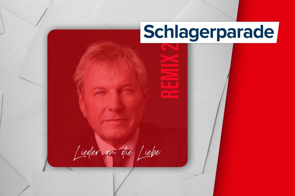 Höchster Neueinstieg in der Schlagerparade: Bernhard Brink mit seinem Titel "Lieder an die Liebe (Remix 25)"