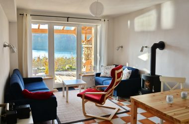 Das Wohnzimmer in der Wohnung Rot