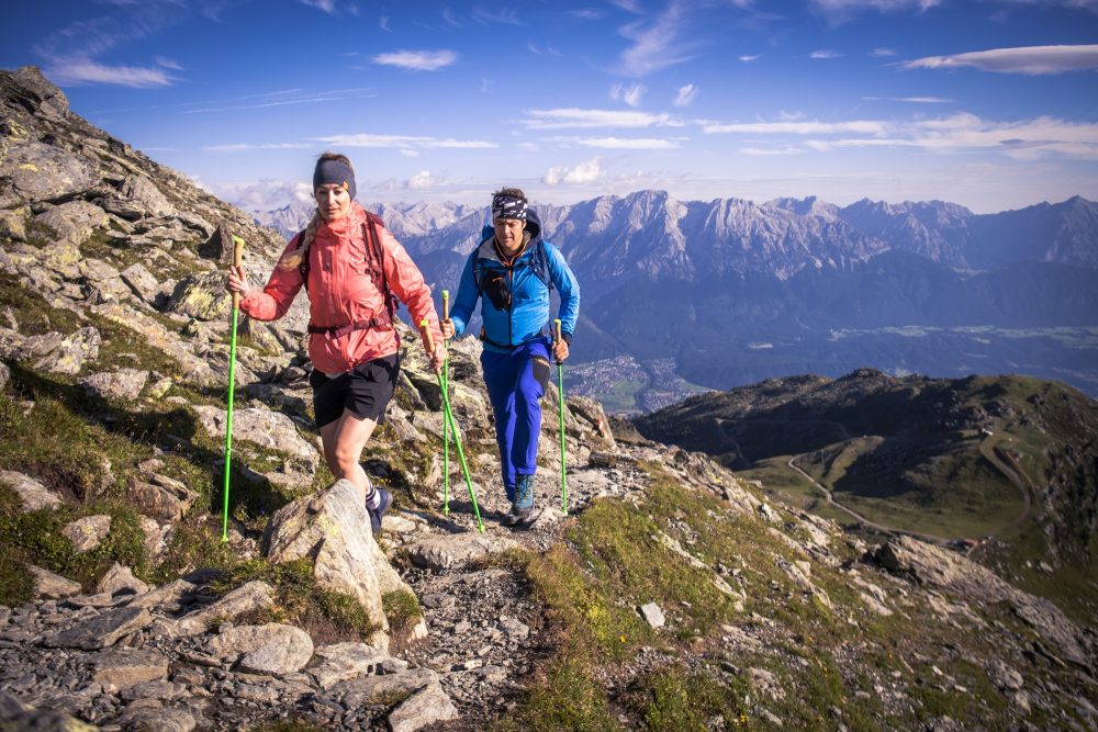 Wandern Glungezer mit Ausblick auf das Karwendelgebirge