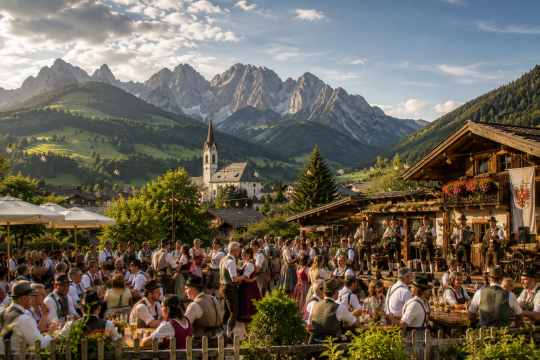 Fest in Tirol, Berge