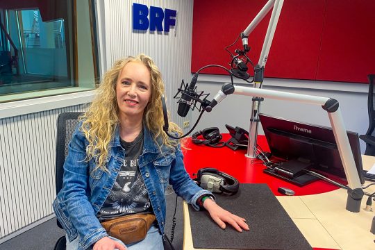 Lyane Hegemann im BRF-Studio
